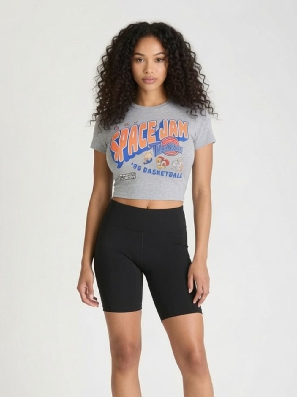 NEW Champion Space Jam x NCAA March Madness Adult Medium Cropped T-Shirt